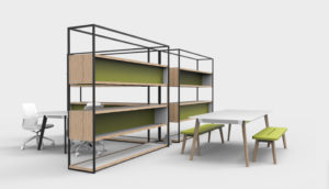 modern contemporary home office display shelving for home offices