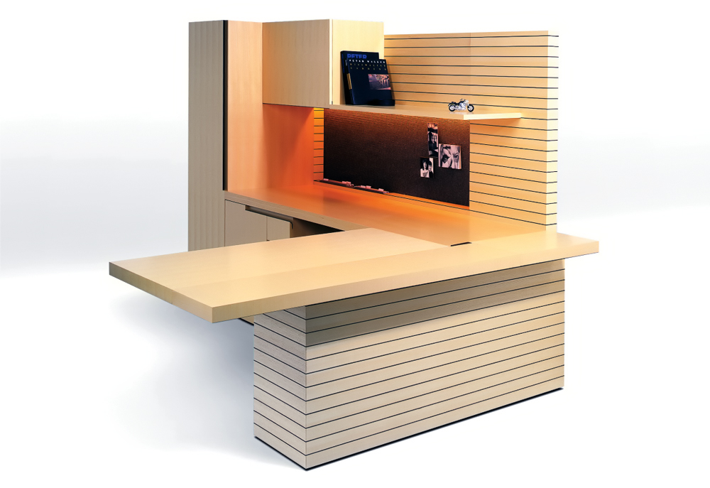 3-D Executive Wall L Desk