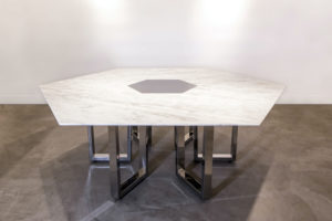 Stone Hexagon Table