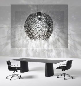 Ambient Black Table Modern Contemporary Meeting Table