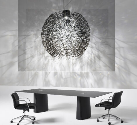 Ambient Black Table Modern Contemporary Meeting Table