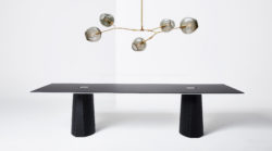Stunning Modern Ambient Table shown in black