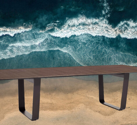 Uber Modern Metal Meeting Open Surf Table for home and office