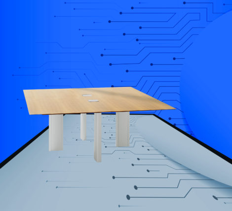 Fantastic Square Modern Conference Table