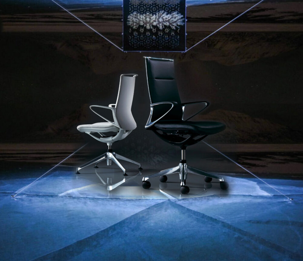 The new modern slim profile luxury Larkspur Executive Chair