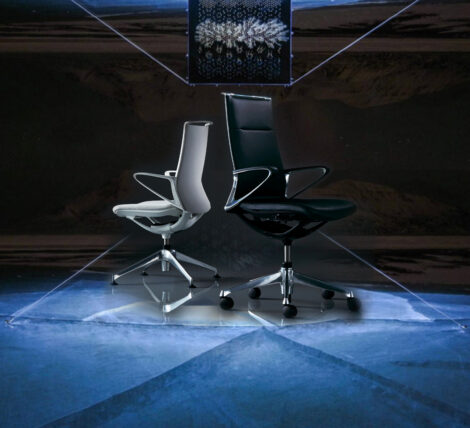 The new modern slim profile luxury Larkspur Executive Chair