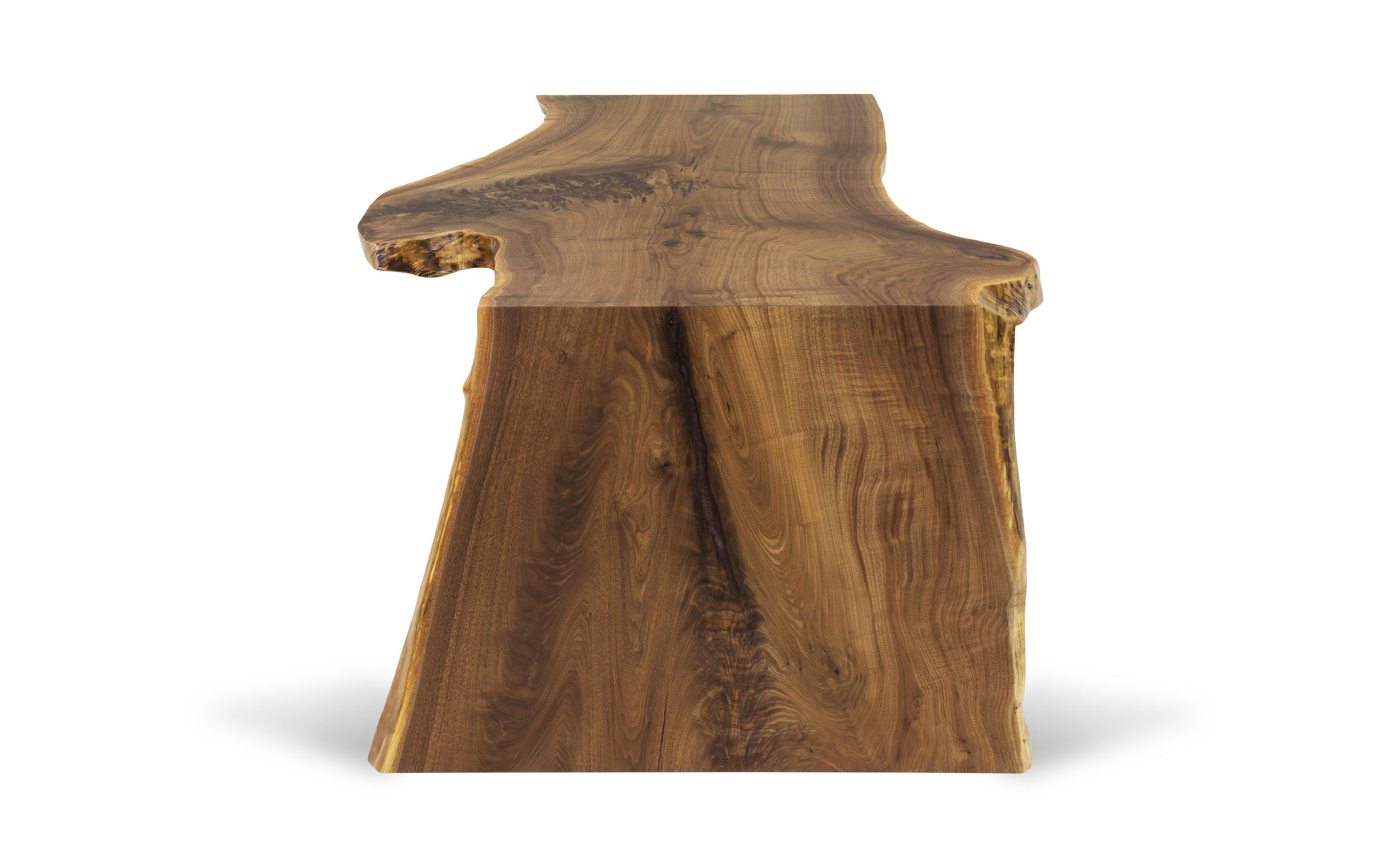 Custom Wood Desk Natural-Wood-Unique-Profile