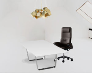 Glass-Chrome-Table