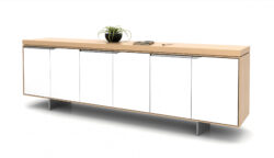 Grand Mariner Credenza two tone in perfect design balance