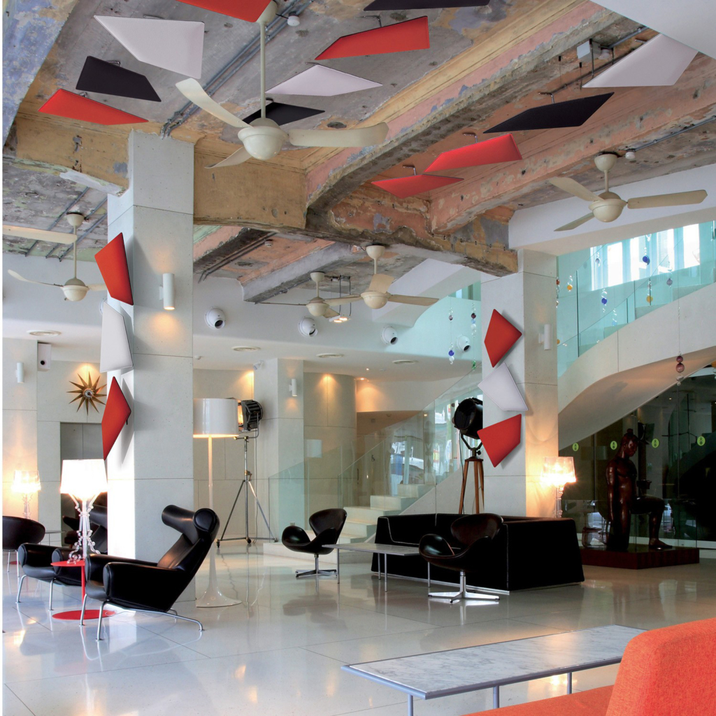 Red Acoustic Ceiling Kites - Image 2