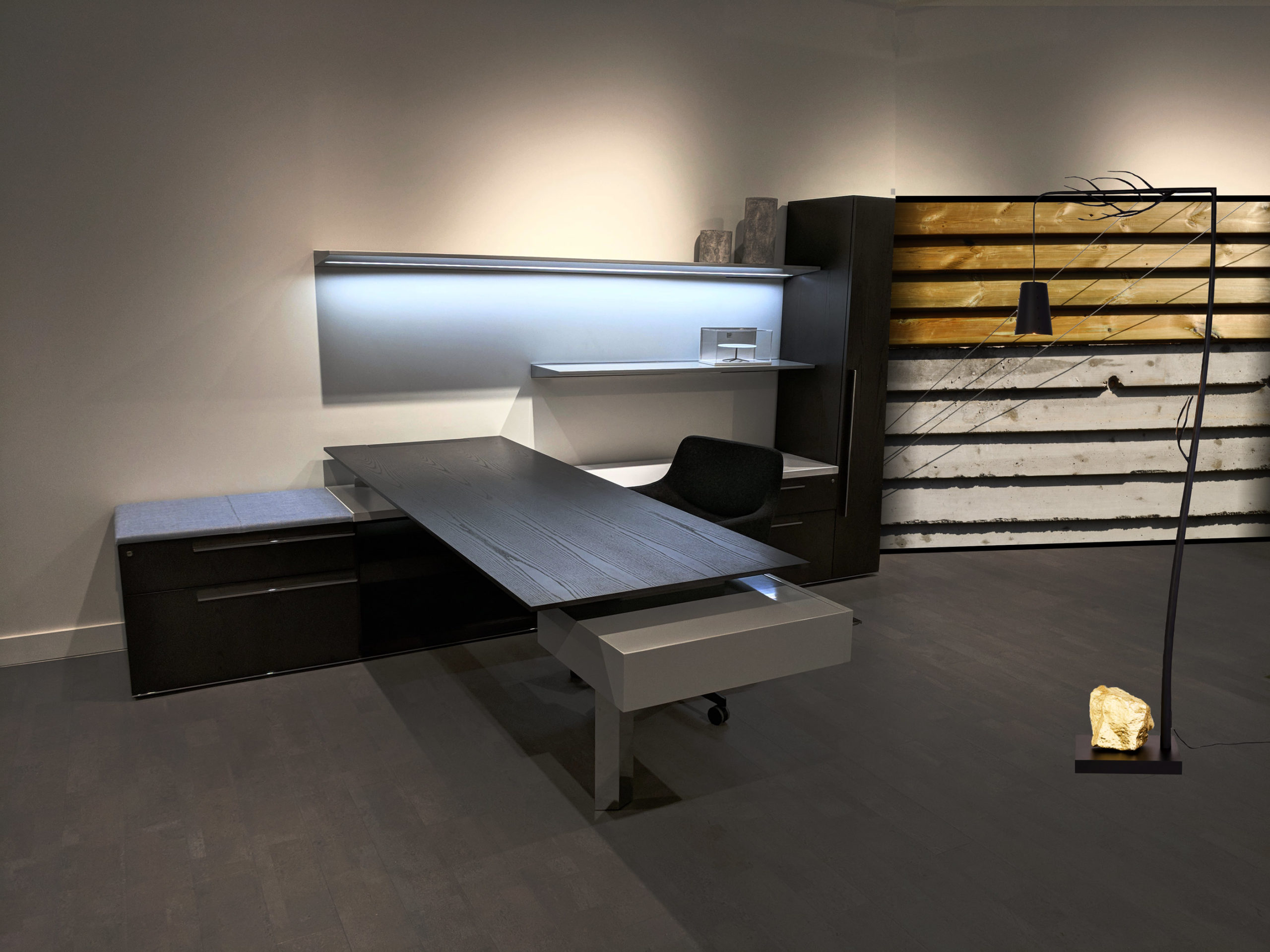 Luxury Wood Sit to Stand Desk - Image 3