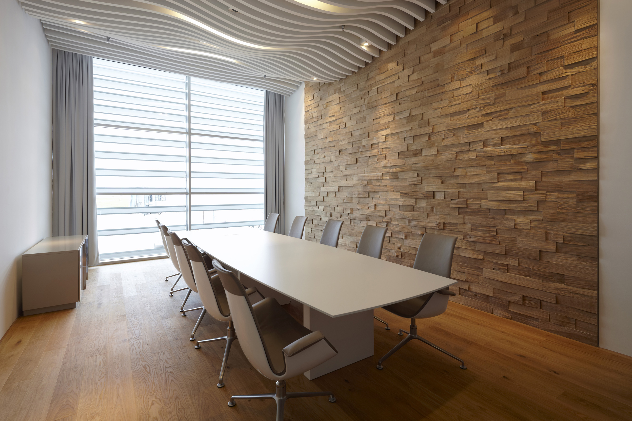 White Glass Boardroom Table - Image 3