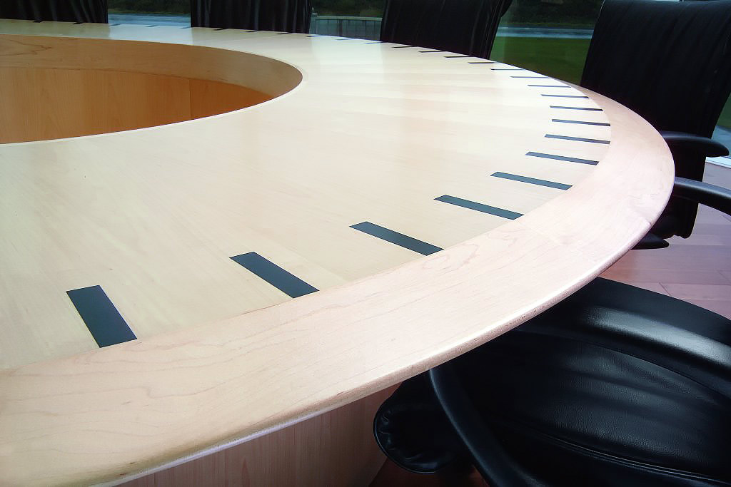 Custom Round Boardroom Table - Image 3