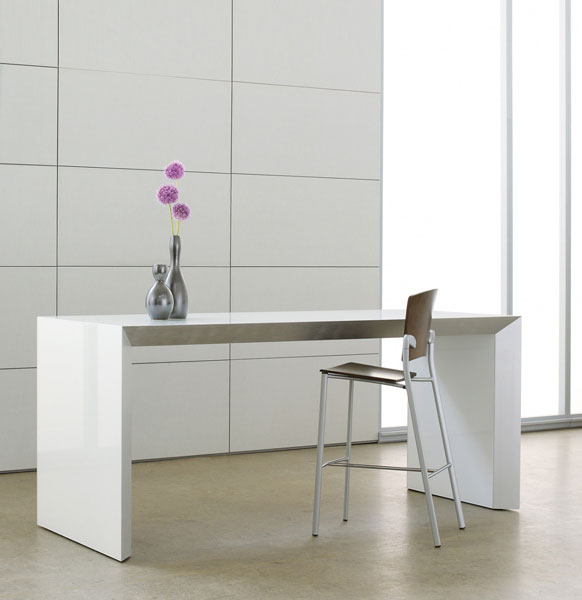 Premium White Contemporary Standing Table
