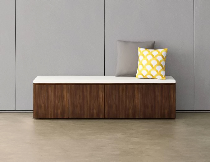 Walnut Wall Hung Credenza - Image 4