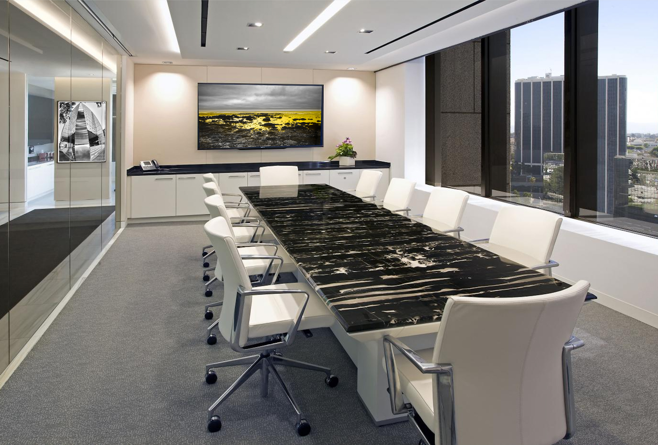 Metal Contemporary Executive Conference Chair - Image 3