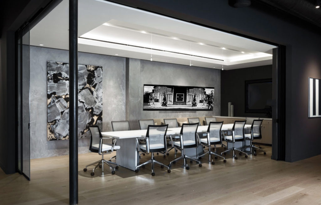Chrome Polished Mesh White Leather Chair - Image 3
