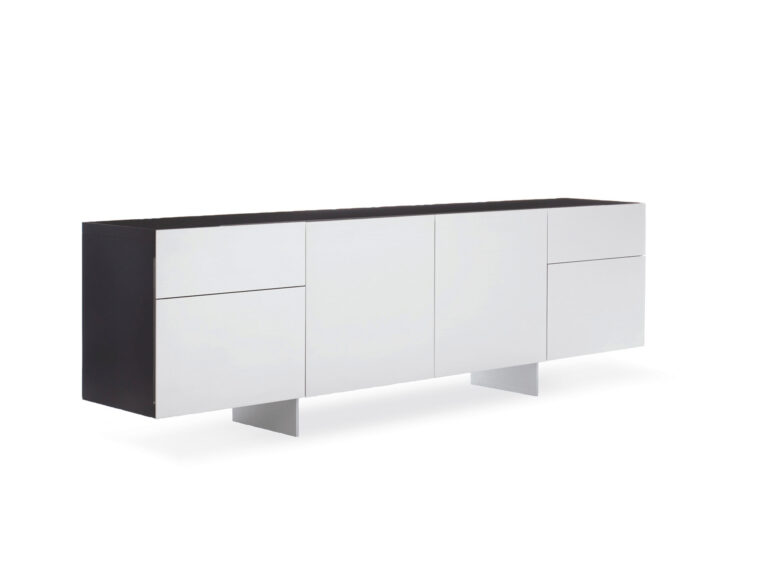 Modern Executive Walnut Wood Credenza