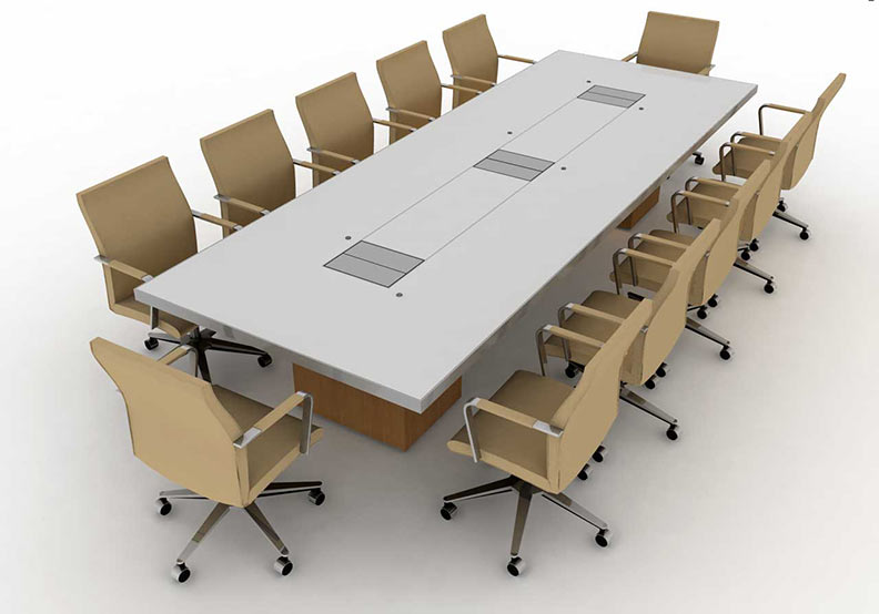 Contemporary Grey Metal Table - Image 2