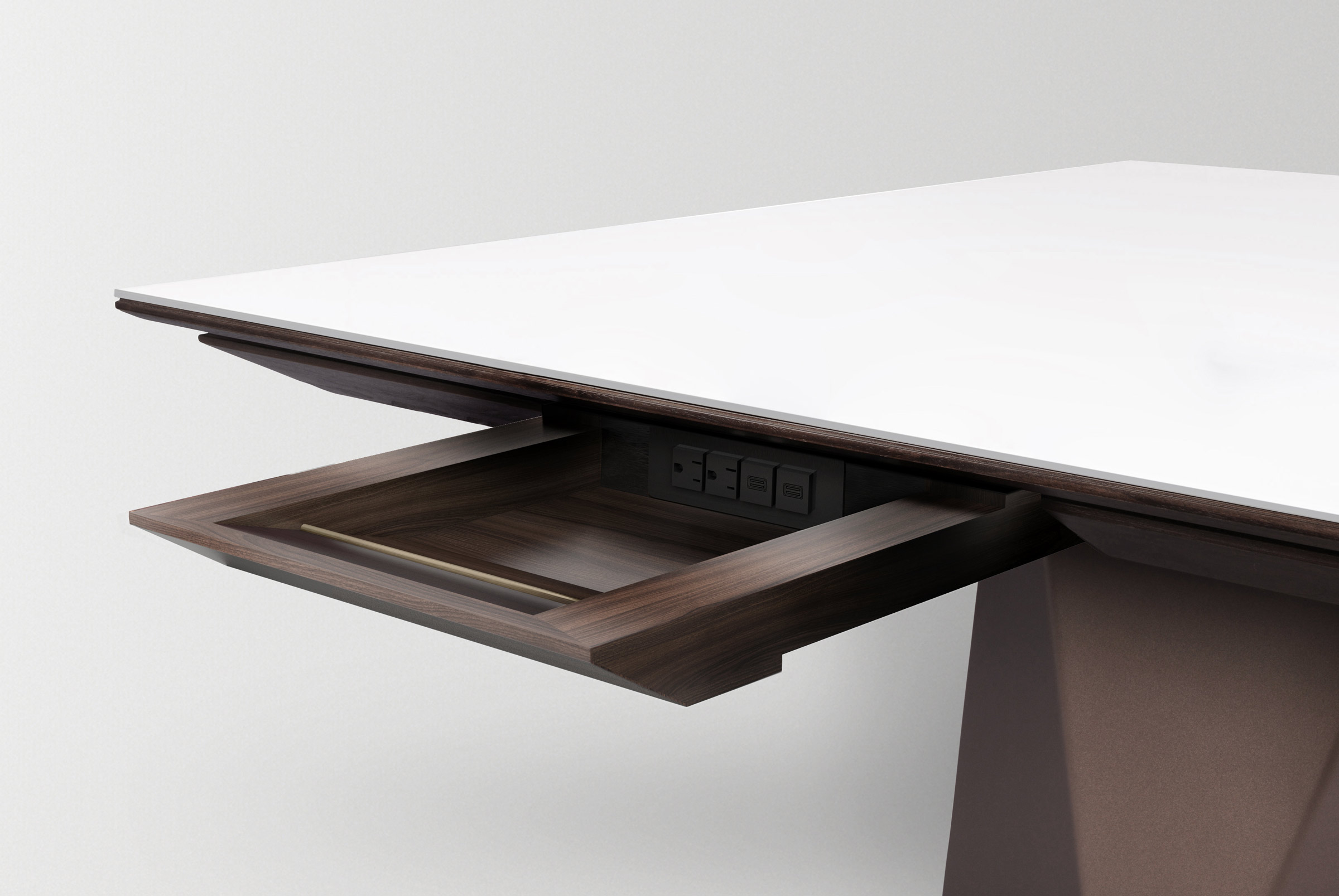 Blonde Glass Pristine Landscape Table - Image 6