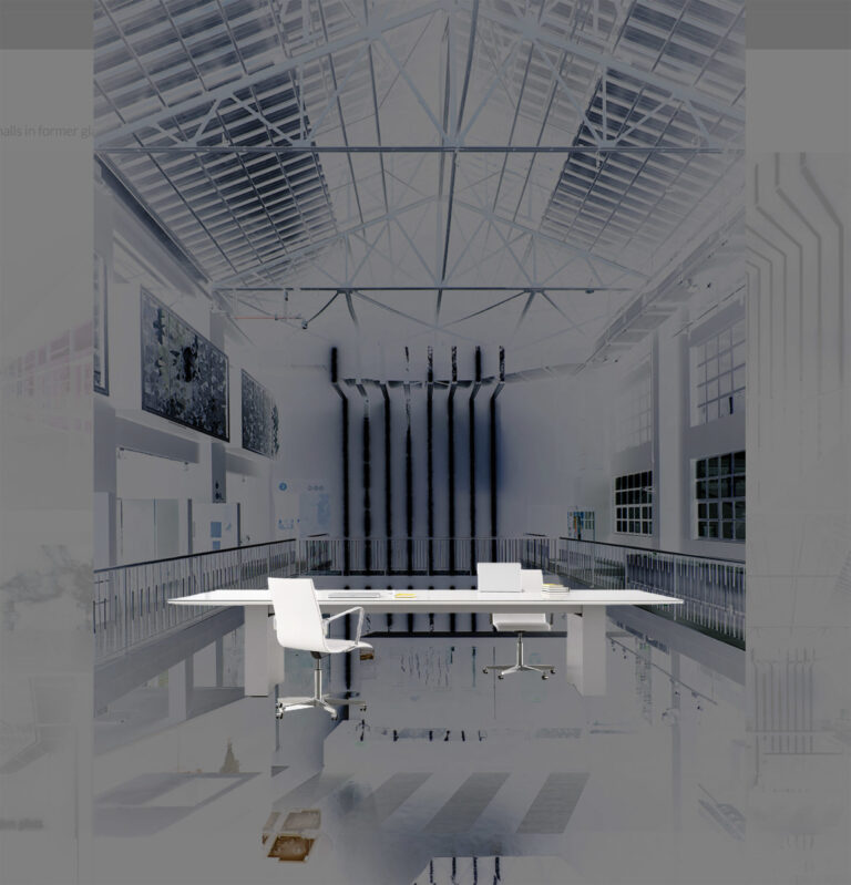 Rectangular White Glass Table
