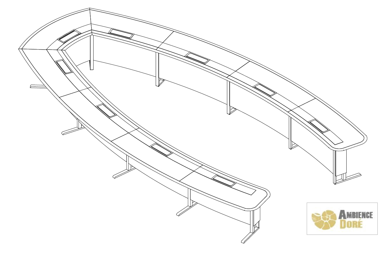 Large Custom Boardroom Table - Image 4