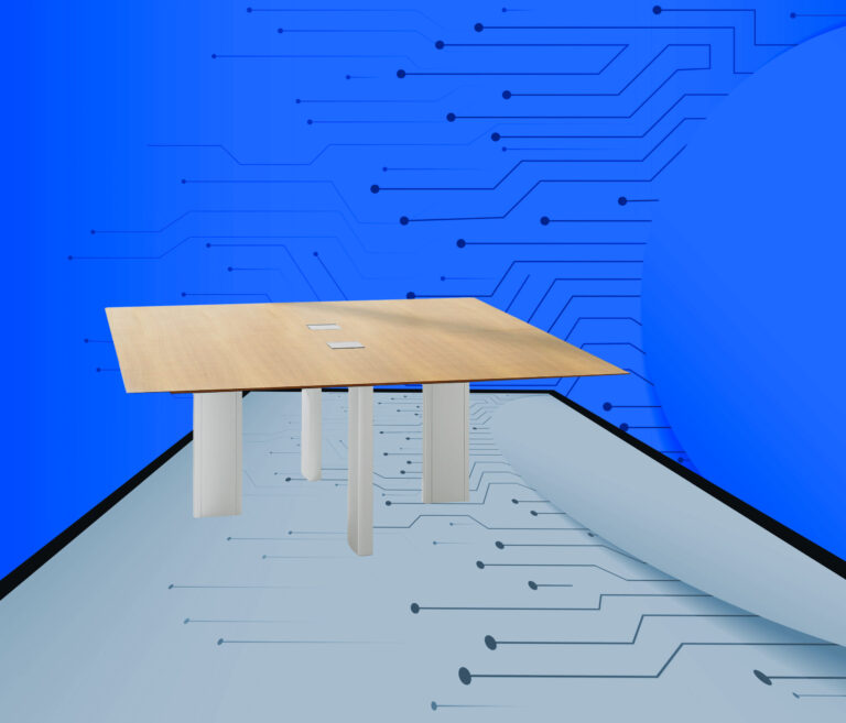 Square Modern Conference Table