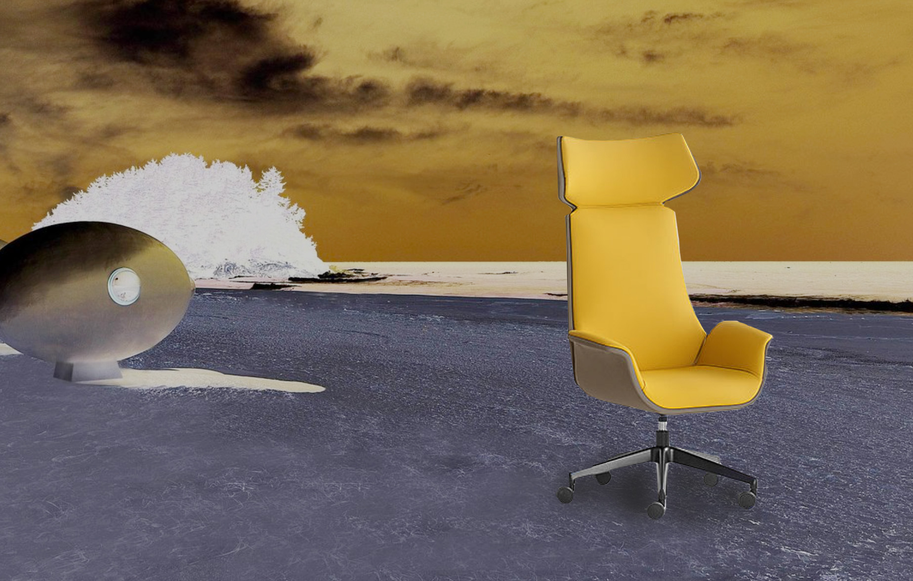 Stellar White Contemporary Conference Chairs - Image 5