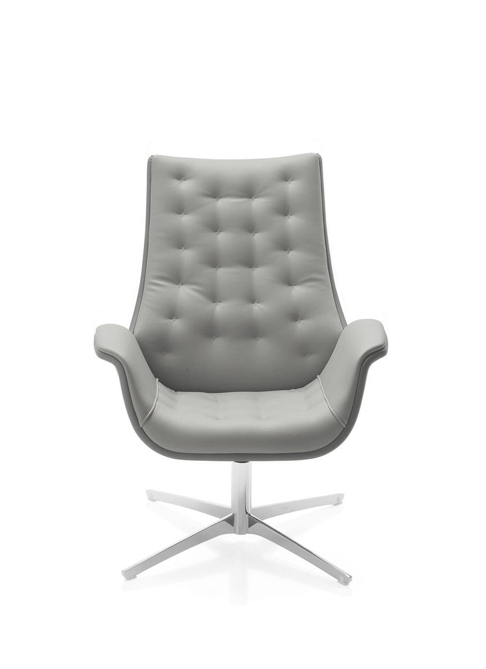 Ultra Modern Contemporary White Leather Chairs - Image 2