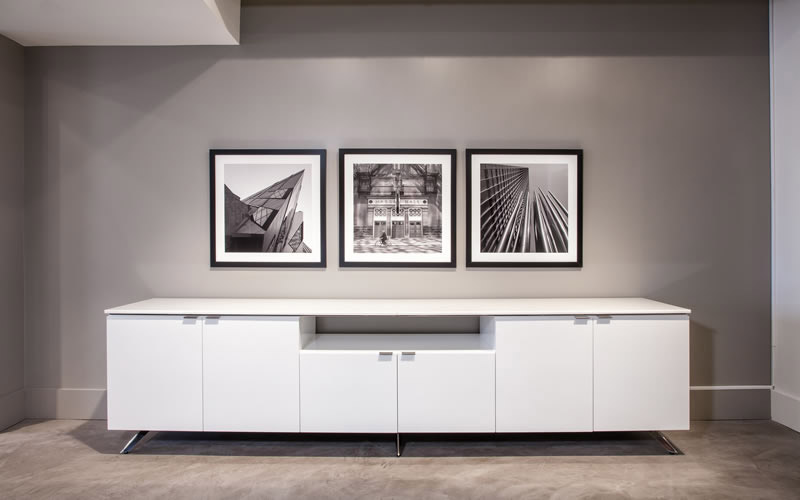 White Stone Top Credenza - Image 8
