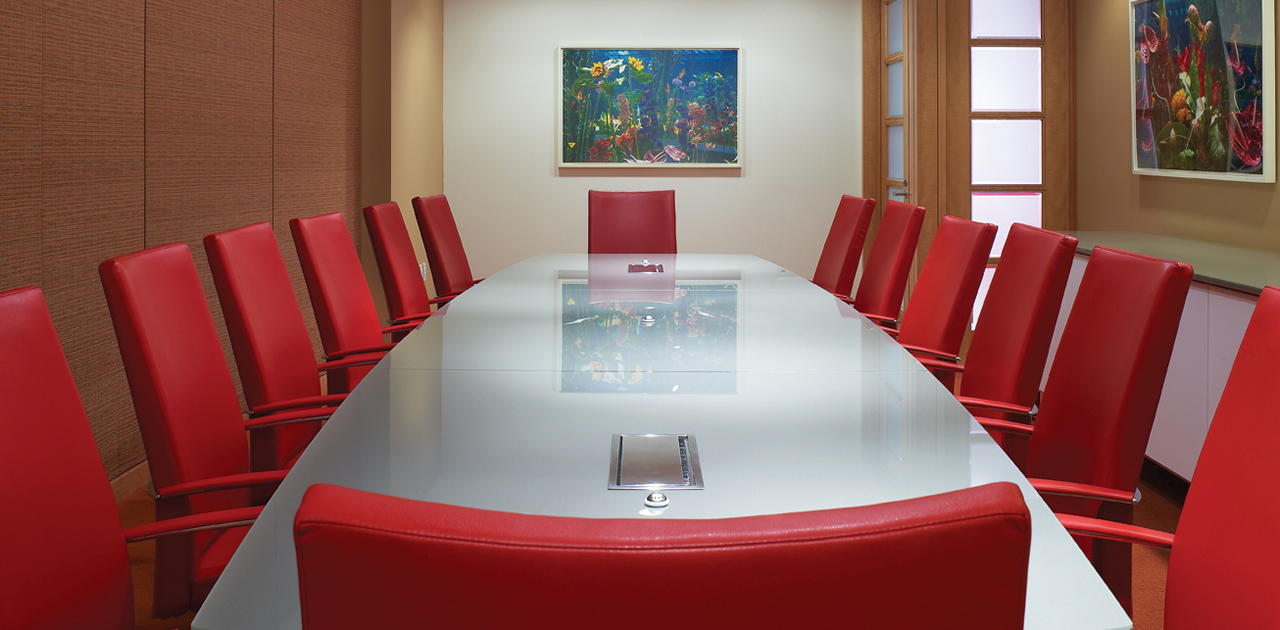Custom White Boat Conference Table - Image 2